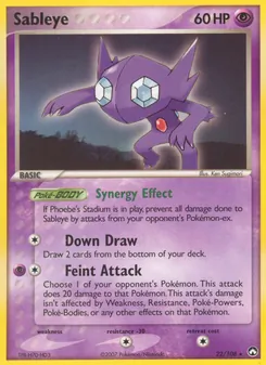 Sableye 22/108, carta de Pokémon de Power Keepers