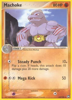 Machoke 33/108, carta de Pokémon de Power Keepers