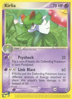 Kirlia 40/100, carta de Pokémon de Sandstorm