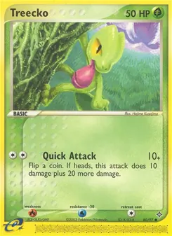 Treecko 80/97, carta de Pokémon de Dragon