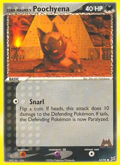 Team Magma's Poochyena 65/95
