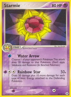 Starmie 49/101, carta de Pokémon de Hidden Legends