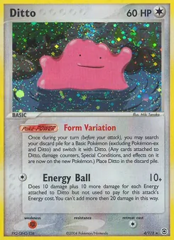 Ditto 4/112, carta de Pokémon de FireRed & LeafGreen