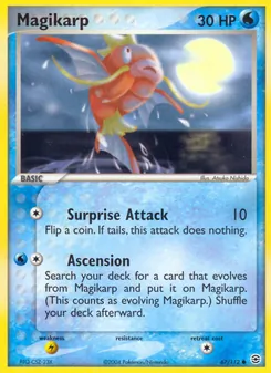 Magikarp 67/112, carta de Pokémon de FireRed & LeafGreen
