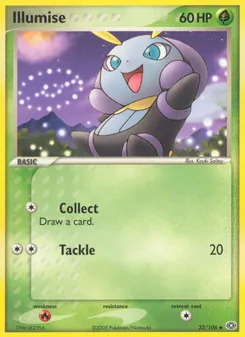Illumise 32/106, carta de Pokémon de Emerald