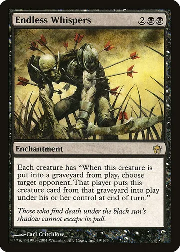 Endless Whispers 49, carta de Magic: The Gathering de Fifth Dawn
