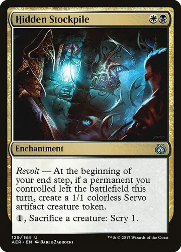 Hidden Stockpile 129, carta de Magic: The Gathering de Aether Revolt