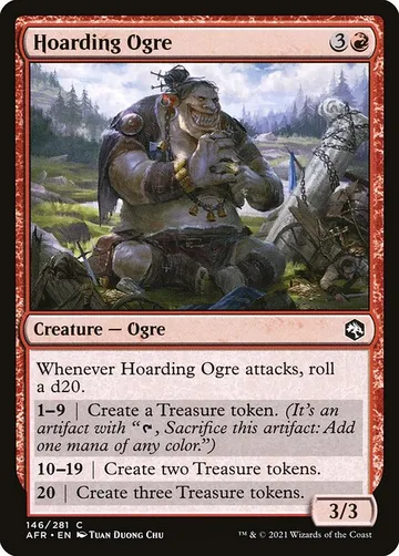 Hoarding Ogre 146, carta de Magic: The Gathering de Adventures in the Forgotten Realms