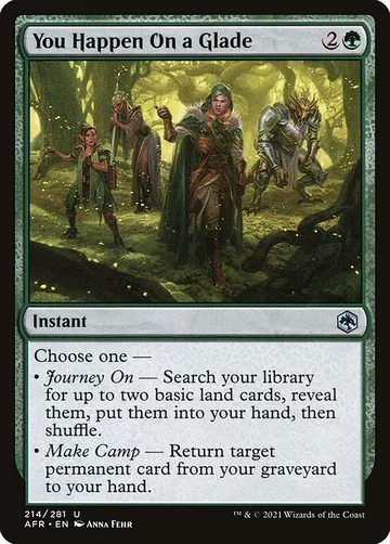 You Happen On a Glade 214, carta de Magic: The Gathering de Adventures in the Forgotten Realms