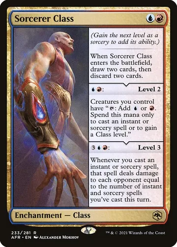 Sorcerer Class 233, carta de Magic: The Gathering de Adventures in the Forgotten Realms