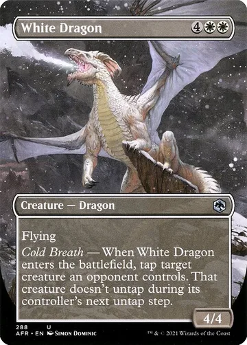 White Dragon 288, carta de Magic: The Gathering de Adventures in the Forgotten Realms