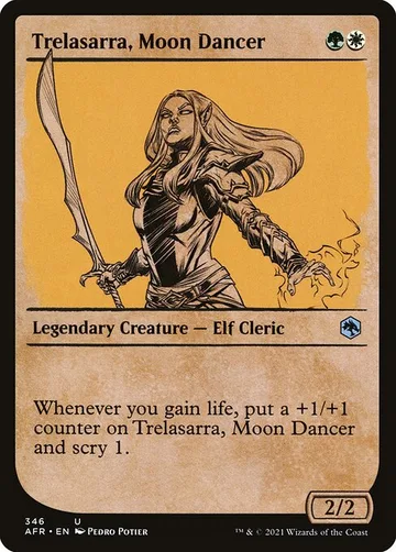 Trelasarra, Moon Dancer 346, carta de Magic: The Gathering de Adventures in the Forgotten Realms