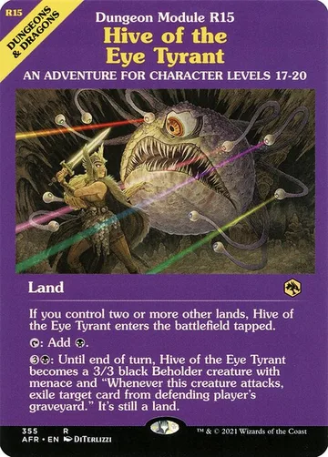 Hive of the Eye Tyrant 355, carta de Magic: The Gathering de Adventures in the Forgotten Realms