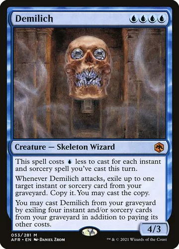 Demilich 53, carta de Magic: The Gathering de Adventures in the Forgotten Realms