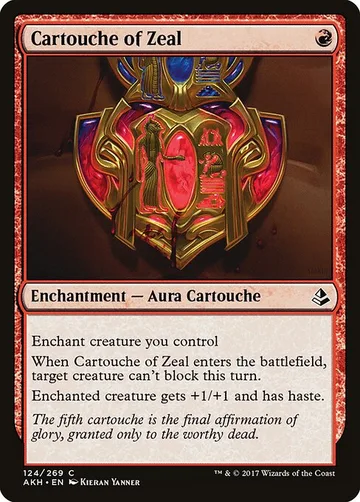 Cartouche of Zeal 124, carta de Magic: The Gathering de Amonkhet