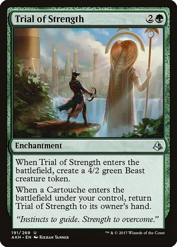 Trial of Strength 191, carta de Magic: The Gathering de Amonkhet
