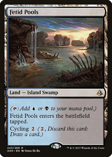 Fetid Pools 243, carta de Magic: The Gathering de Amonkhet