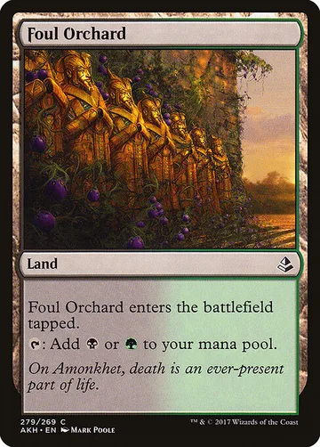Foul Orchard 279, carta de Magic: The Gathering de Amonkhet