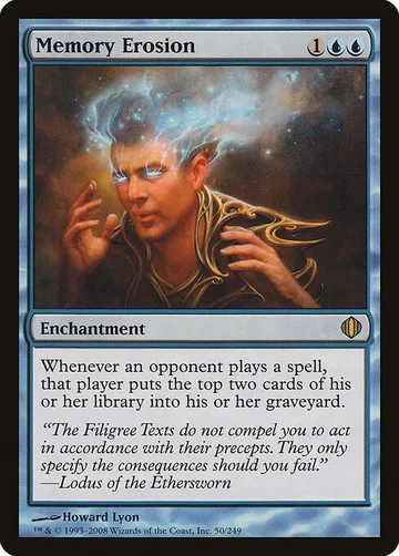 Memory Erosion 50, carta de Magic: The Gathering de Shards of Alara
