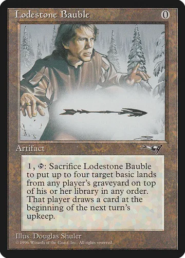 Lodestone Bauble 122, carta de Magic: The Gathering de Alliances