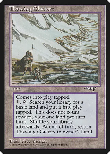 Thawing Glaciers 144, carta de Magic: The Gathering de Alliances