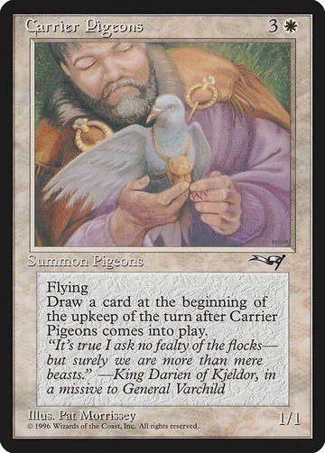 Carrier Pigeons 1b, carta de Magic: The Gathering de Alliances