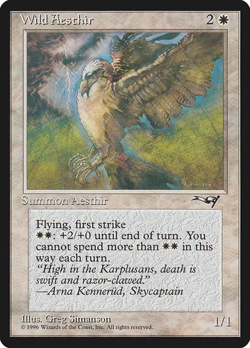 Wild Aesthir 21a, carta de Magic: The Gathering de Alliances