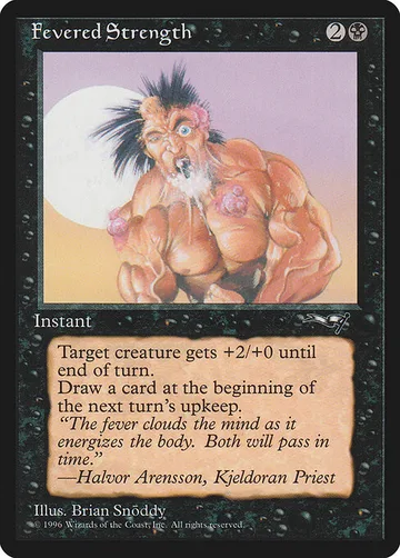 Fevered Strength 50b, carta de Magic: The Gathering de Alliances