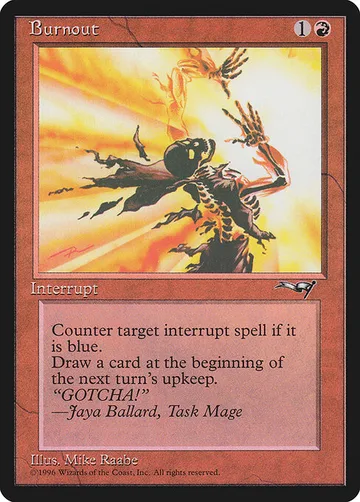 Burnout 68, carta de Magic: The Gathering de Alliances