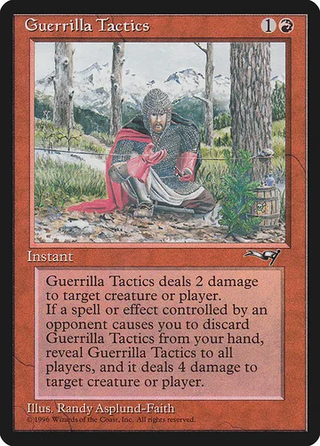 Guerrilla Tactics 74a, carta de Magic: The Gathering de Alliances
