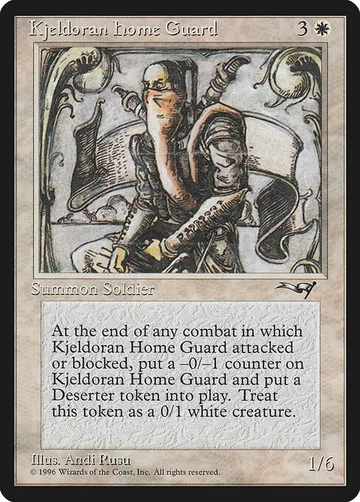 Kjeldoran Home Guard 8, carta de Magic: The Gathering de Alliances