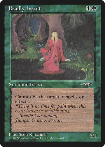 Deadly Insect 86b, carta de Magic: The Gathering de Alliances