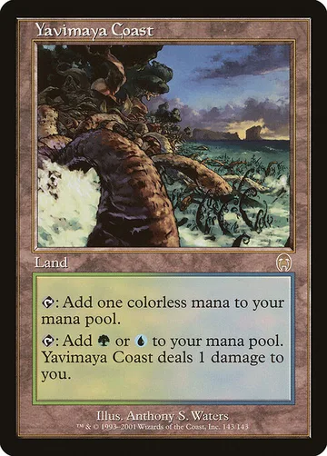 Yavimaya Coast 143, carta de Magic: The Gathering de Apocalypse