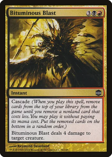 Bituminous Blast 34, carta de Magic: The Gathering de Alara Reborn