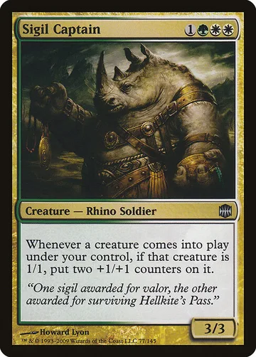 Sigil Captain 77, carta de Magic: The Gathering de Alara Reborn