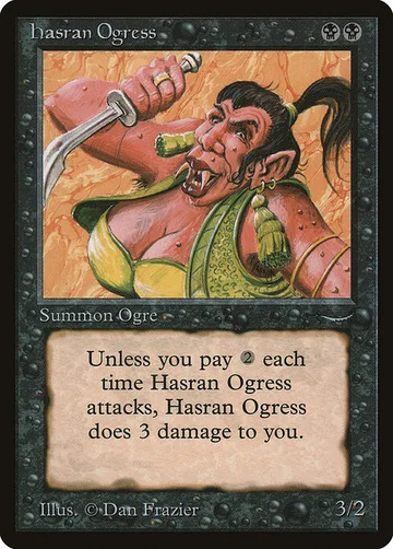 Hasran Ogress 27, carta de Magic: The Gathering de Arabian Nights