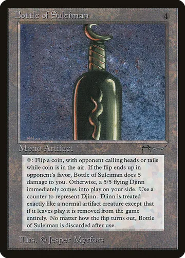 Bottle of Suleiman 58, carta de Magic: The Gathering de Arabian Nights