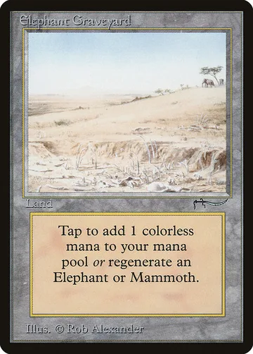 Elephant Graveyard 74, carta de Magic: The Gathering de Arabian Nights