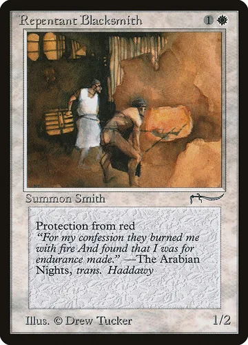 Repentant Blacksmith 9, carta de Magic: The Gathering de Arabian Nights