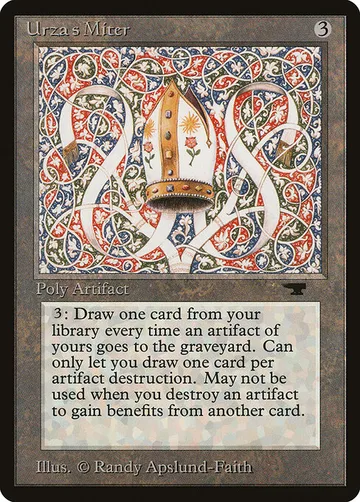 Urza's Miter 76, carta de Magic: The Gathering de Antiquities