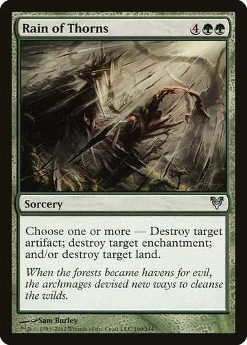 Rain of Thorns 190, carta de Magic: The Gathering de Avacyn Restored