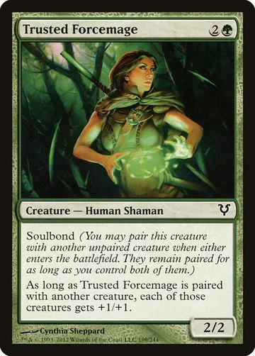 Trusted Forcemage 199, carta de Magic: The Gathering de Avacyn Restored