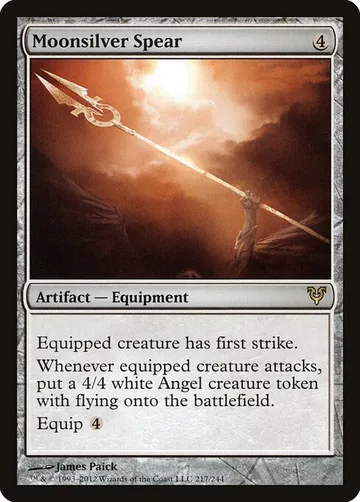 Moonsilver Spear 217, carta de Magic: The Gathering de Avacyn Restored