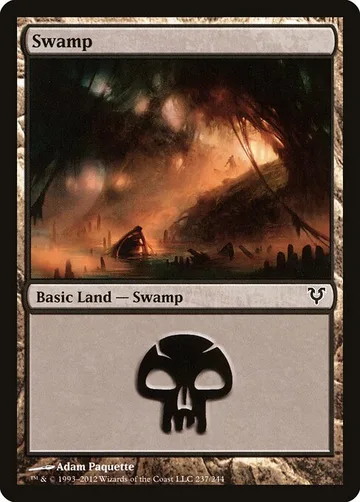 Swamp 237, carta de Magic: The Gathering de Avacyn Restored