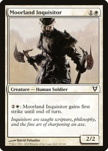 Moorland Inquisitor 30, carta de Magic: The Gathering de Avacyn Restored