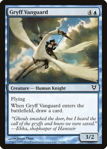 Gryff Vanguard 59, carta de Magic: The Gathering de Avacyn Restored