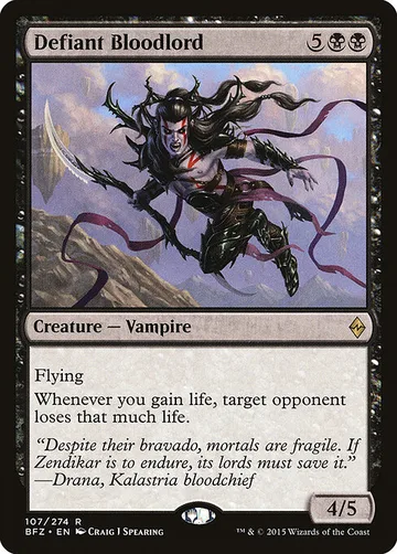 Defiant Bloodlord 107, carta de Magic: The Gathering de Battle for Zendikar