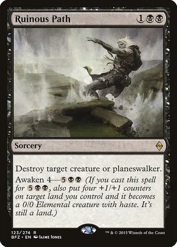 Ruinous Path 123, carta de Magic: The Gathering de Battle for Zendikar