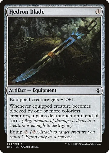 Hedron Blade 224, carta de Magic: The Gathering de Battle for Zendikar