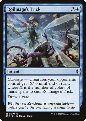 Roilmage's Trick 83, carta de Magic: The Gathering de Battle for Zendikar